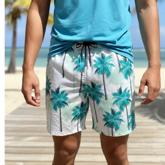 Short Praia Masculino Secagem Rapida  Bermuda Mauricinho tactel  Elastano Moda Praia Verão piscina academia envio rapido