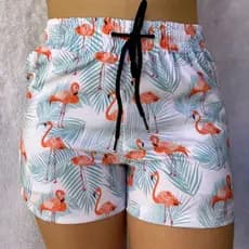 Short saída de praia Feminino Shortinho Moda Praia Tactel Short feminino piscina verao academia secagem rápida