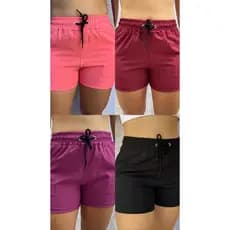 Short Tactel Feminino Moda Praia Academia shortinho saida de praia piscina