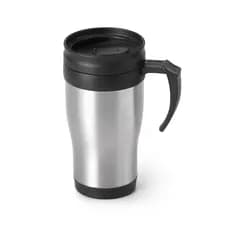 Caneca Termica Cerveja Cafe Copo Termico Com Tampa Com Alça Inox Parede Dupla 400ml