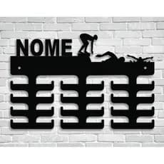 Porta medalhas natação - Mdf 6mm personalizado com nome