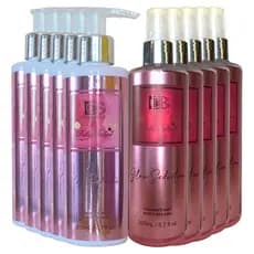 5 Kit Glow Seduction Cbb Hidratante E Body Splash Atacado