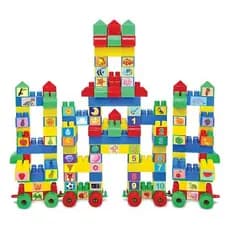 Blocos De Montar Castelinho Brinquedo Educativo Criativo Peças Coloridas