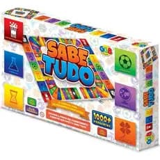 Jogo Sabe Tudo 1000+ Perguntas Jogo Tabuleiro Educativo Diversão Familia 2-6 Jogadores