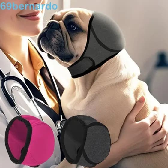 BERNARDO Protetor De Orelha Calmante Para Cães , Proteção Auditiva Ajustável De Cachorro , Protetores À Prova D'água Ant