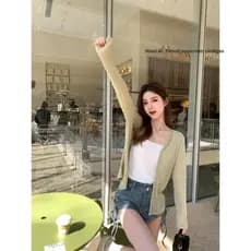 Jaqueta protetora solar feminina jaqueta protetora solar de seda gelo jaqueta Anti-UV ligeiramente ~ verão Tencel protet