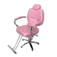 Cadeira Barbeiro Cabelereiro Reclinável Poltrona Salão Maquiagem Base Estrela Rosa Importway Iwcbbe
