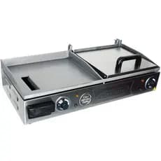 Chapa Lanches Elétrica Grill com Prensa 70X30 2000W 110V 127V Cozinha Cotherm 2561 Profissional Inox