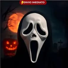 Máscara Halloween Pânico com Capuz Festa Fantasias