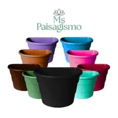 10 Vasos De Parede 3 Litros, Jardim Vertical meia lua arandela