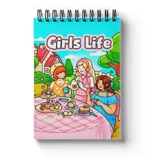 Livro de Colorir Soft Girl Girl Life Capa Dura Anti-Estress