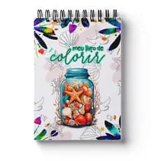 Livro de Colorir Fundo do Mar Anti- Estress Adulto A5