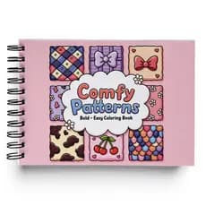 Livro de Colorir Comfy Patterns Teste de Efeito Aprenda a Fazer Efeitos