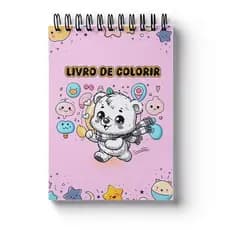 Livro de Colorir Desenhos Fofos Volume 2 Adultos e Infatil Anti Stress