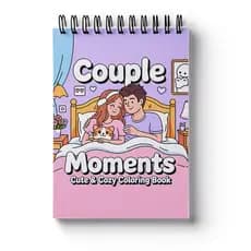 Livro de Colorir Couple Moments Coloring Book  Estilo Girl Moments