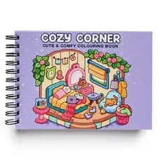 Livro de colorir Coco Wyo Cantinhos bonitinhos Cozy Corners Lançamento.