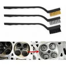 Kit 3 UN escova de aco para limpeza Multiuso forno grelha fogão Aço Latão Nylon