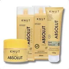 Kit Knut Absolut Tratamento Completo Reconstrução Capilar Profissional Instantânea Alta Performance