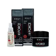 Kit Shampoo + Condicionador + Máscara + Leave-in Spray Knut K-Force Hair Care