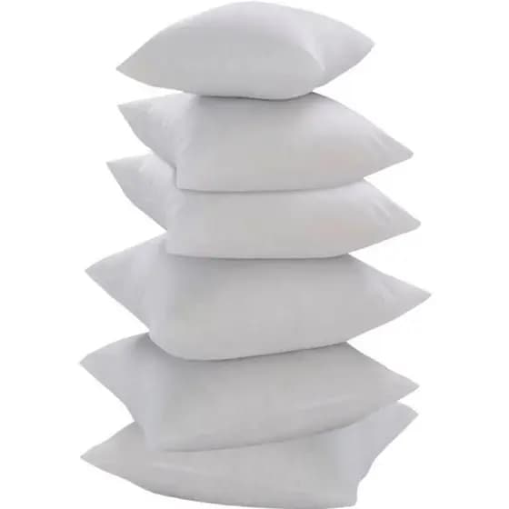 Kit 6 enchimento de almofada 45x45 Fibra Mista Textil Decorativa