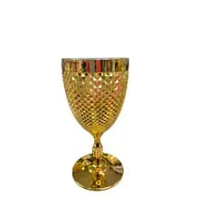 taça Dourada diamante 300ml Ótima Qualidade
