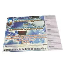 Cartela Destacável 5 Dias Transformação