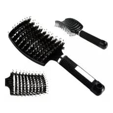 Escova Raquete Com Cerdas De Javali e Nylon Vazada Profissional