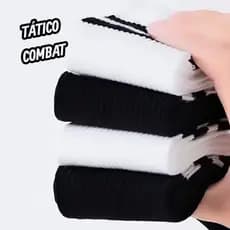 Kit 1 a 6 Pares Meia Feminina Masculina Meias Cano Alto Esportiva Moderna