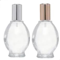 Kit 10 Frascos de Vidro para Perfume Premium 100ml com Válvula Luxo Prata e Dourada