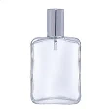 Jogo com 10 Frascos para Perfume Premium 100ml em Vidro com Válvula Spray Luxo Prata