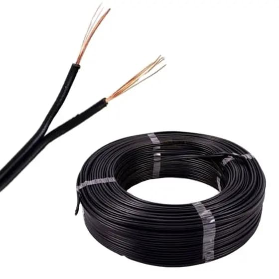 Cabo Fio Paralelo 0,75mm 2x18 Preto Promoção Top 100 Metros