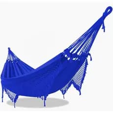 Rede de Dormir Casal Balanço de Algodão Reforçada 3,60m x 1,50m Varias Cores