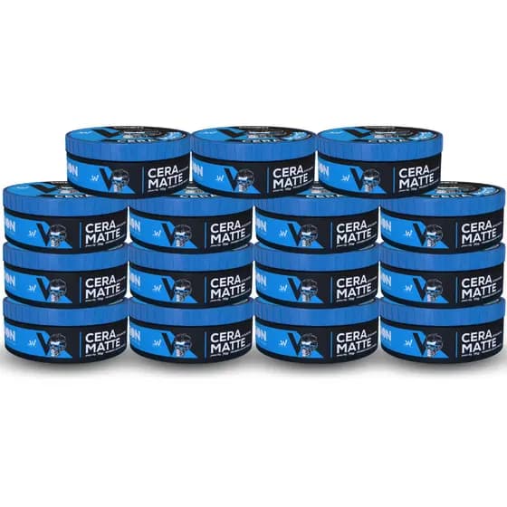 Kit 15 Cera Modeladora Vision Barber Shop 70g Barba Cabelo Bigode