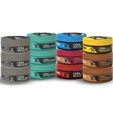 Kit 12 Cera Modeladora Vision Barber Shop 130g Barba Cabelo Bigode