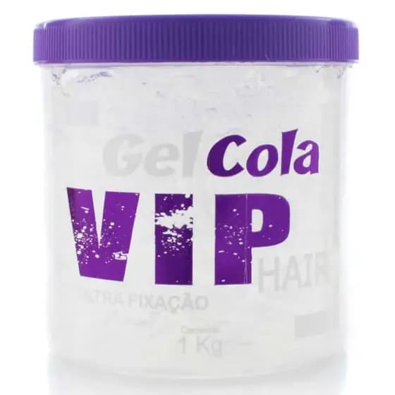 Gel Incolor Para Cabelo Vip Hair 1K Ultra Fixação - Unidade