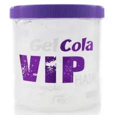 Gel Incolor Para Cabelo Vip Hair 1K Ultra Fixação - Unidade