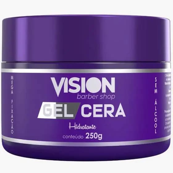 Gel Cera Hidratante Vision Barber Shop 250g - Unidade