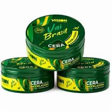 KIT 3 Unidades Cera Modeladora Vision Barber Shop Vai Brasil 150g Edição Limitada