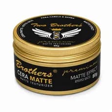 Cera Matte Two Brothers Premium 80g Efeito Seco Alta Fixação Para Cabelo e Barba