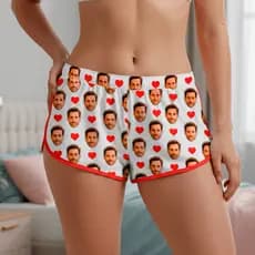 Shorts Feminino Short Doll Pijama Personalizado com fotos