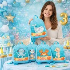 Mochila Fundo do Mar Infantil Aniversário Lembrancinha Decoração *SEM PERSONALIZAR* 10/20/30 unidades