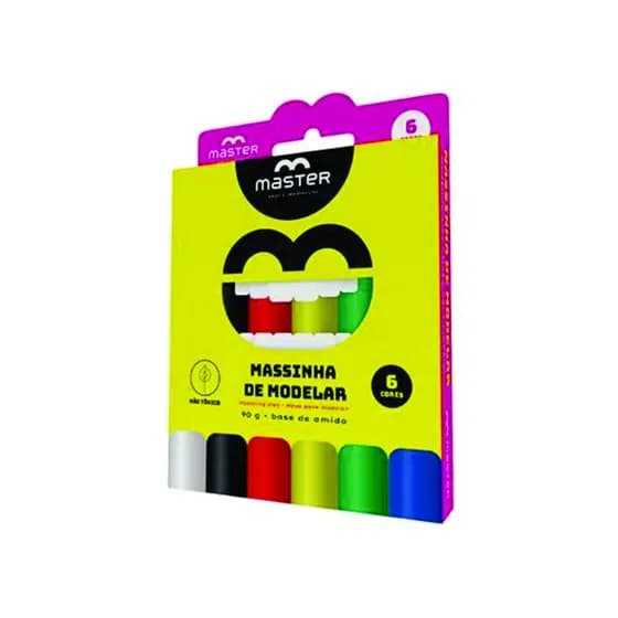 MASSINHA DE MODELAR 6 CORES (MASTER)