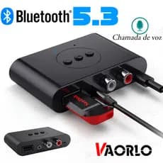 Receptor De Áudio Usb Tipo-C Bluetooth 5.3 Nfc Com P2 E Rca Para Carro Caixa de Som Receiver