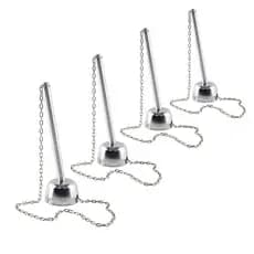 Kit 4 Caneta Fixa com Corrente Resistente p/ Balcão e Mesa