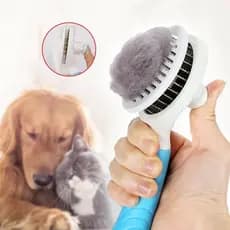 1pç ou 2pçs Escova Pente Plástico Ferro Para Pentear e Remover Tirar Pelos Dos Pets Cães E Gatos