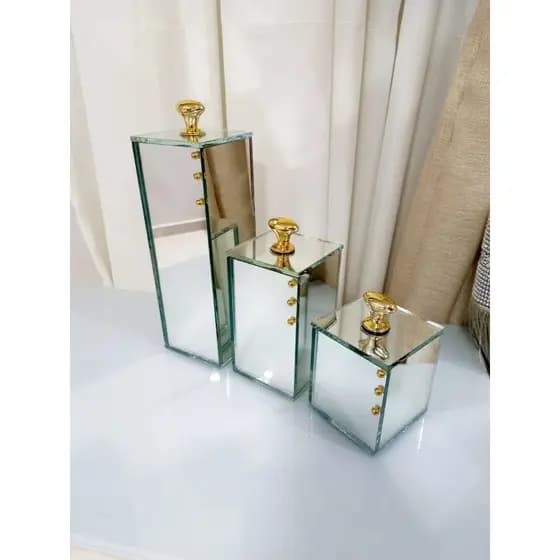 kit lavabo luxo  3 peças Trio organizador para banheiro