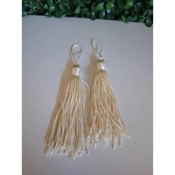 Pacote com Pingentes de seda tassel para decoração e artesanato(10 unidades)