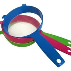Peneira Coador Grande Com Cabo 15cm Coador Plástico Gigante