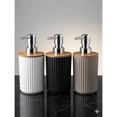 Porta Sabonete Líquido e Loção – Elegância em Bambu