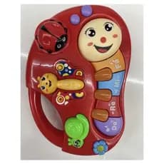 Brinquedo Teclado Piano Musical Infantil Borboleta Com Luzes e Sons